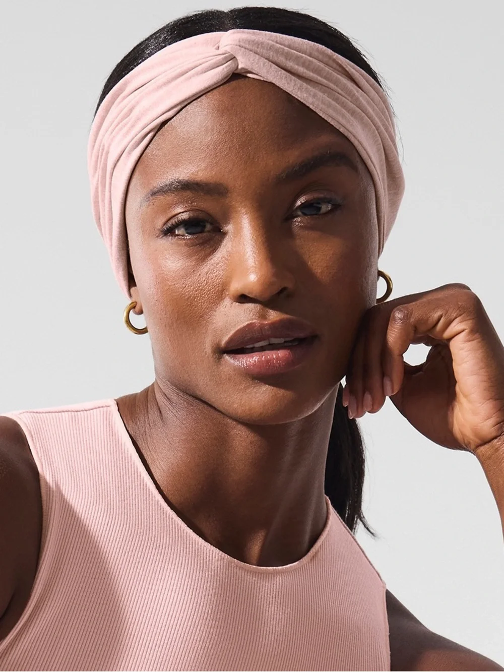 Alosoft Headband Pink Quartz Heather NWT